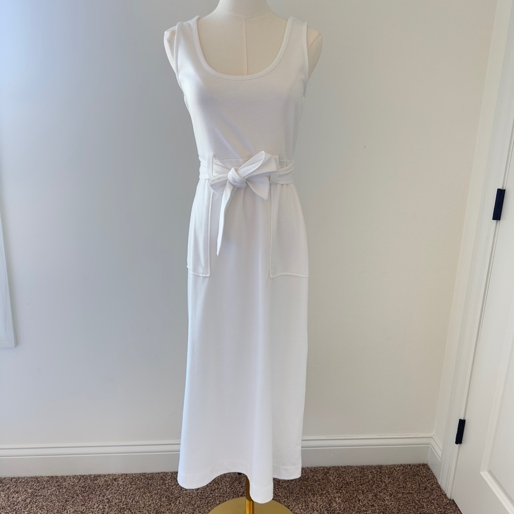 A New Day White Sleeveless Sundress Women's Midi Dress XS